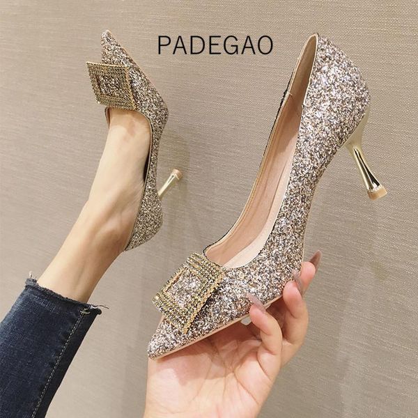dress shoes 2021 women balck high-heeled fashion crystal bling sequined cloth party women's, Black
dress shoes 2021 women balck high-heeled fashion crystal bling sequined cloth party women's, Black