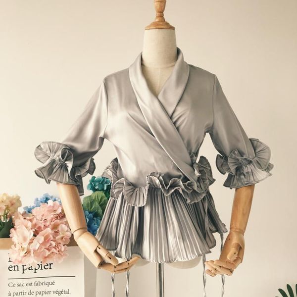 2021 new clue chiffon rents shirt women with decorative designs plied 3d treaties cetim ruffled arcs lace spring f8vf, White
2021 new clue chiffon rents shirt women with decorative designs plied 3d treaties cetim ruffled arcs lace spring f8vf, White