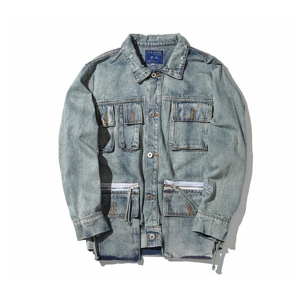 aboorun men's detachable pockets tooling denim jacket fashion streetwear oversized hip hop blue jeans jacket for male r3207, Black;brown
aboorun men's detachable pockets tooling denim jacket fashion streetwear oversized hip hop blue jeans jacket for male r3207, Black;brown