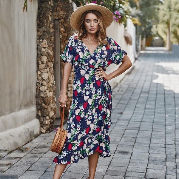 sashes asymmetrical ruffle deep v-neck dress summer floral women dress sundress bohemian midi dresses1, Black;gray
sashes asymmetrical ruffle deep v-neck dress summer floral women dress sundress bohemian midi dresses1, Black;gray