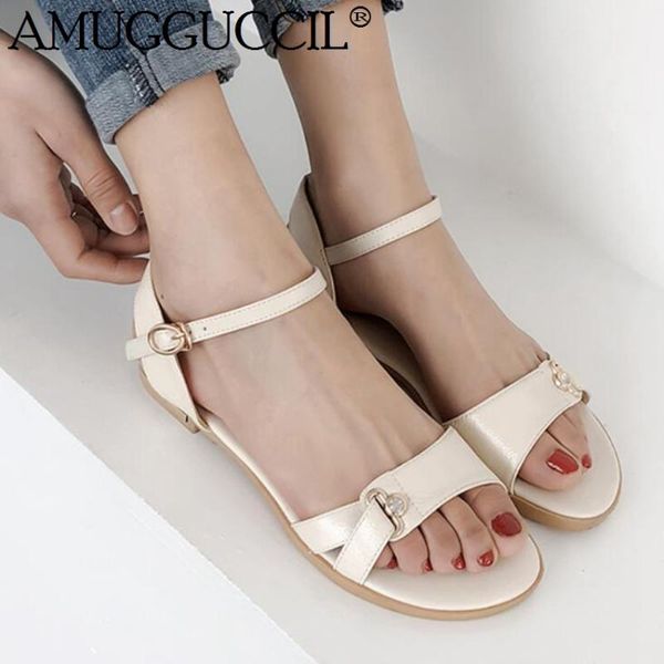 real leather plus big size 31-46 black white beige gold buckle fashion girl lady summer women flats sandals l1038
real leather plus big size 31-46 black white beige gold buckle fashion girl lady summer women flats sandals l1038