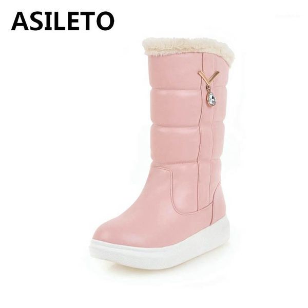 boots asileto woman warm snow winter mid calf round toe flat slip on rhinestone big size 33-43 casual sweets party t11101, Black
boots asileto woman warm snow winter mid calf round toe flat slip on rhinestone big size 33-43 casual sweets party t11101, Black