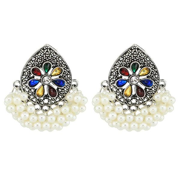 ins gold handmade pearl beads flower wedding bridal nepal thailand piercing earrings fashion party jewelry bijoux earring, Silver
ins gold handmade pearl beads flower wedding bridal nepal thailand piercing earrings fashion party jewelry bijoux earring, Silver
