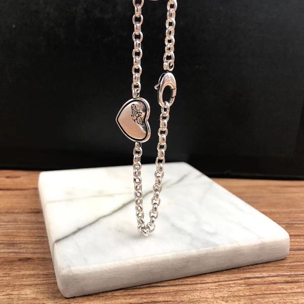 fashion simple style flower and bird series peach heart bracelet s925 sterling silver jewelry women luxury brands gift 1028, Black
fashion simple style flower and bird series peach heart bracelet s925 sterling silver jewelry women luxury brands gift 1028, Black