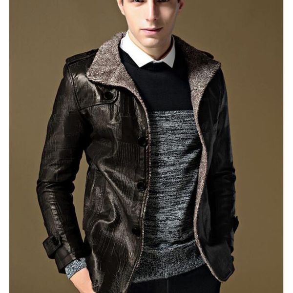 2021 autumn and winter men of quality business casual leather jacket pu plus size collared tightrope 2mew, Black
2021 autumn and winter men of quality business casual leather jacket pu plus size collared tightrope 2mew, Black