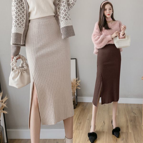 skirts women skirt 2021 autumn winter knitted fashion hips thicken mid-length split high waist straight one-step, Black
skirts women skirt 2021 autumn winter knitted fashion hips thicken mid-length split high waist straight one-step, Black
