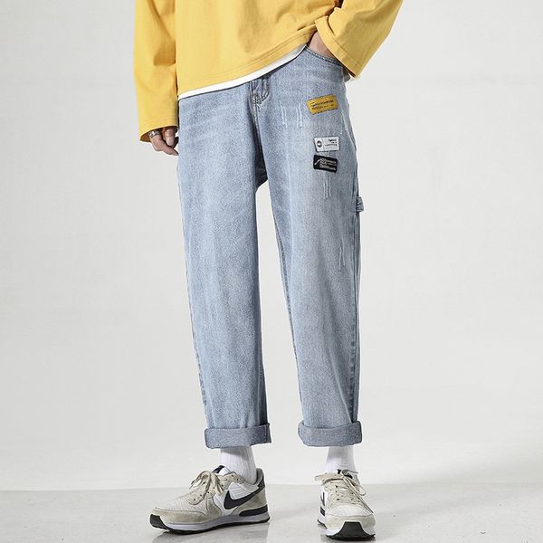 jeans men's fashion brand loose straight long street youth fall feeling father man jeans pantswide leg pants wide leg pants on8i1, Blue
jeans men's fashion brand loose straight long street youth fall feeling father man jeans pantswide leg pants wide leg pants on8i1, Blue
