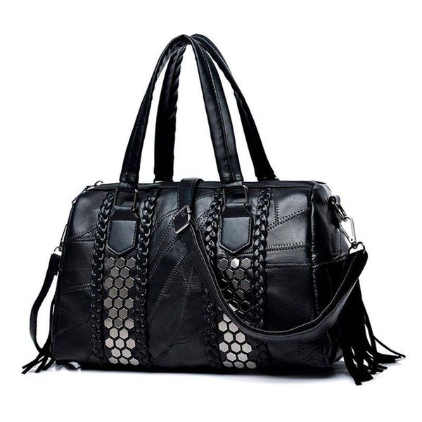 benviched luxury genuine leather women handbags ladies stitching sheepskin shoulder bag female tassels crossbody bags black
benviched luxury genuine leather women handbags ladies stitching sheepskin shoulder bag female tassels crossbody bags black
