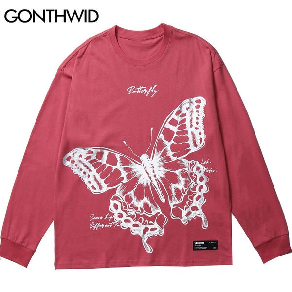 harajuku butterfly graphic print long sleeve tees shirts mens hip hop casual loose tshirts streetwear fashion, White;black
harajuku butterfly graphic print long sleeve tees shirts mens hip hop casual loose tshirts streetwear fashion, White;black
