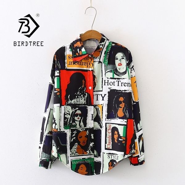 spring new women beauty comic print chiffon blouse autumn long sleeve black shirt vintage loose feminina blusa t9d746 y200828, White
spring new women beauty comic print chiffon blouse autumn long sleeve black shirt vintage loose feminina blusa t9d746 y200828, White