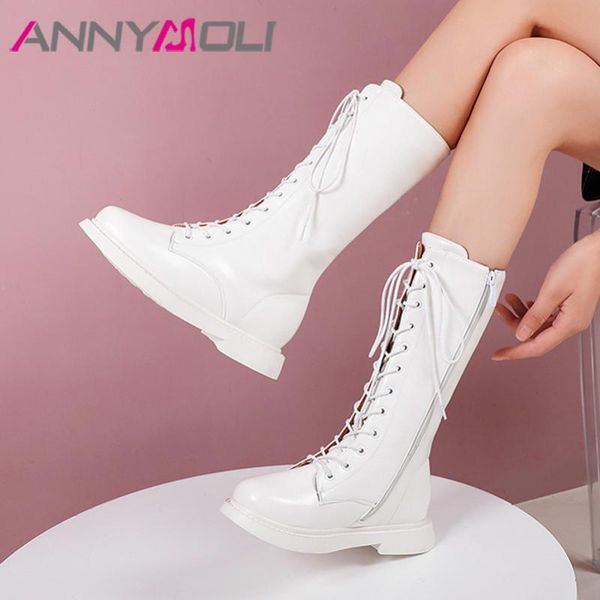 annymoli med heel motorcycle boots woman mid calf boots zip chunky heel shoes lace up round toe ladies autumn winter white, Black
annymoli med heel motorcycle boots woman mid calf boots zip chunky heel shoes lace up round toe ladies autumn winter white, Black