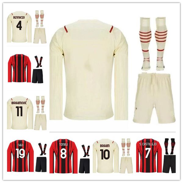21 22 thai long soccer jerseys mandzukic ibrahimovic brahim tonali theo bennacer rebic romagnoli football shirts men kids kits jersey, Black;yellow
21 22 thai long soccer jerseys mandzukic ibrahimovic brahim tonali theo bennacer rebic romagnoli football shirts men kids kits jersey, Black;yellow