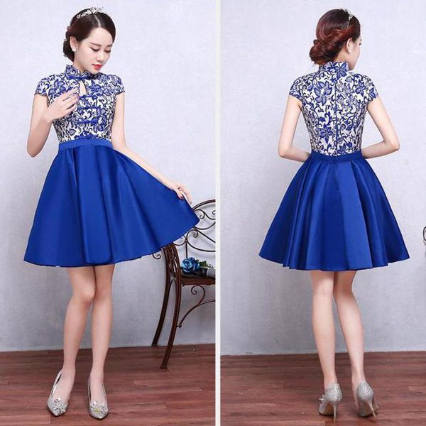 ethnic clothing summer royal blue short pleated dress chinese style satin mandarin collar qipao women party cheongsam s l xl xxl a-1211, Red
ethnic clothing summer royal blue short pleated dress chinese style satin mandarin collar qipao women party cheongsam s l xl xxl a-1211, Red