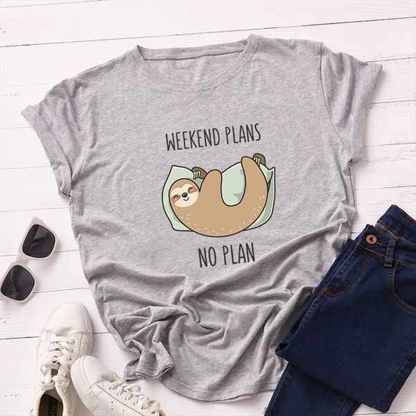 funny sleepy sloth women t shirt new plus size animal basic loose cute cartoon tees summer cotton print female t shirt, White
funny sleepy sloth women t shirt new plus size animal basic loose cute cartoon tees summer cotton print female t shirt, White