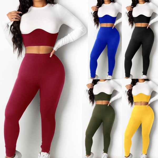 gym clothing fashion women sports suit 2 piece sets autumn winter lady split casual splicing +pants fitness running female clothes 20211, White;black
gym clothing fashion women sports suit 2 piece sets autumn winter lady split casual splicing +pants fitness running female clothes 20211, White;black