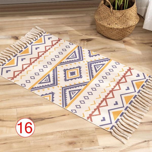 retro hand woven cotton linen carpet rug bedside rug geometric floor mat living room bedroom carpet home decor1
retro hand woven cotton linen carpet rug bedside rug geometric floor mat living room bedroom carpet home decor1