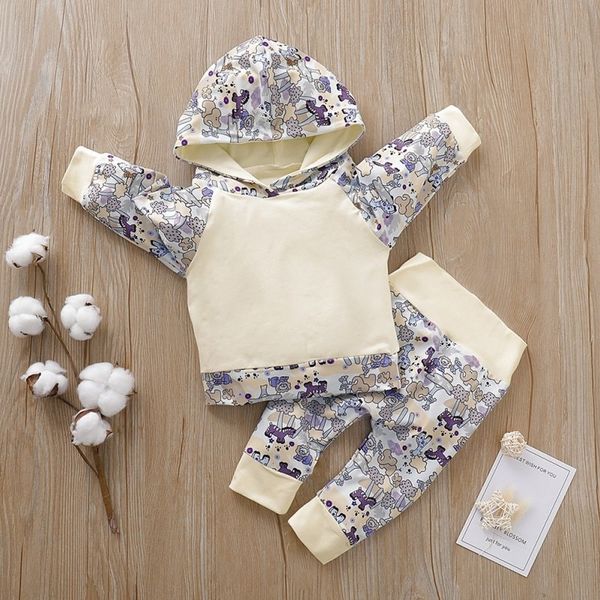 new autumn baby girl boy sets long sleeve cartoon floral print hoodie sweatshirt +pants trouser costume set lj201223, White
new autumn baby girl boy sets long sleeve cartoon floral print hoodie sweatshirt +pants trouser costume set lj201223, White