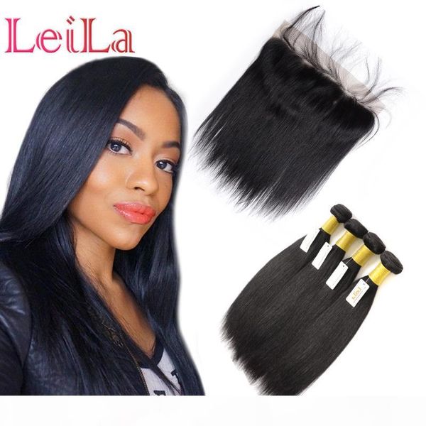 4 pieces lot 13x4 lace frontal closure with bundles silky straight indian unprocessed virgin human hair with ear to ear frontal, Black;brown
4 pieces lot 13x4 lace frontal closure with bundles silky straight indian unprocessed virgin human hair with ear to ear frontal, Black;brown