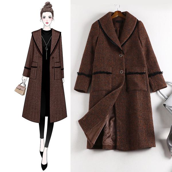 5xl plus size new wool coat autumn winter 2021 dress vintage clothes iax5, Black;gray
5xl plus size new wool coat autumn winter 2021 dress vintage clothes iax5, Black;gray