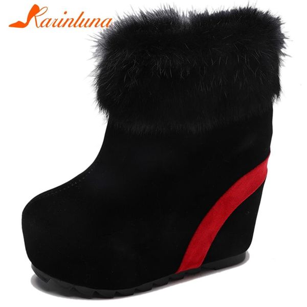 2021 gothic style woman's shoes female platform mixed color short plush warm flock wedges high heels casual, Black
2021 gothic style woman's shoes female platform mixed color short plush warm flock wedges high heels casual, Black