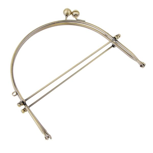 bronze half round frame for women coin purse bag diy craft metal beads clasp lock accessory 15.5 x 15cm
bronze half round frame for women coin purse bag diy craft metal beads clasp lock accessory 15.5 x 15cm