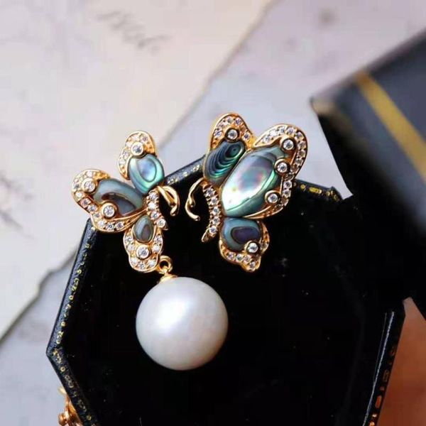s925 sterling silver natural color shell butterfly asymmetry pearl earrings fine fashion jewelry for women meibapjfs, Golden;silver
s925 sterling silver natural color shell butterfly asymmetry pearl earrings fine fashion jewelry for women meibapjfs, Golden;silver