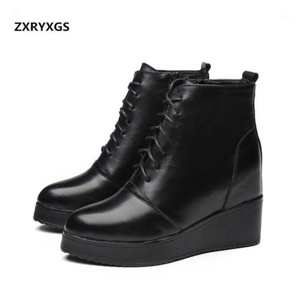 boots 2021 autumn winter increase within wedges women round head side zipper real leather shoes woman ankle1, Black
boots 2021 autumn winter increase within wedges women round head side zipper real leather shoes woman ankle1, Black