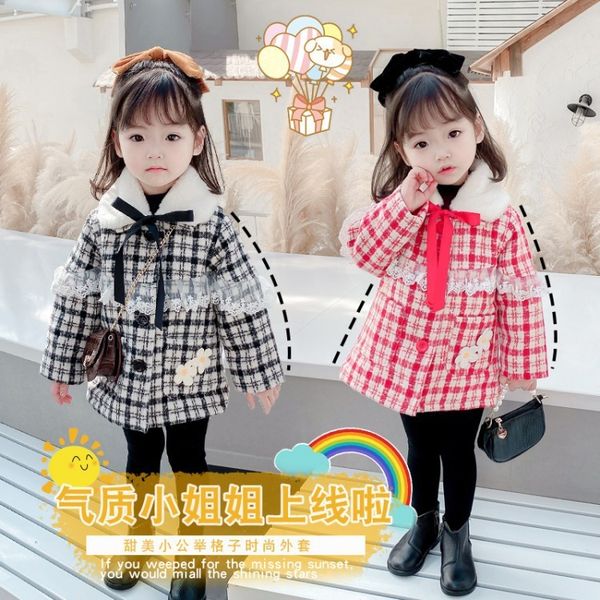 kids designer clothes girlsplaid cotton coat autumn / winter 2020 new foreign style girl's fur collar tie coat medium length, Blue;gray
kids designer clothes girlsplaid cotton coat autumn / winter 2020 new foreign style girl's fur collar tie coat medium length, Blue;gray