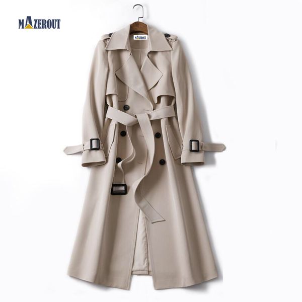 mazerout 2020 new autumn spring women's coat korean windbreaker female plus size double breasted ladies long chic trench coats 1026, Tan;black
mazerout 2020 new autumn spring women's coat korean windbreaker female plus size double breasted ladies long chic trench coats 1026, Tan;black