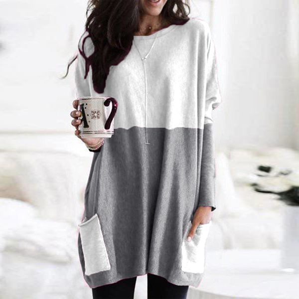 t-shirts fashion woman streetwear t shirt women plus size 5xl long sleeve casual patchwork tshirt femme with pockets y200111, White
t-shirts fashion woman streetwear t shirt women plus size 5xl long sleeve casual patchwork tshirt femme with pockets y200111, White