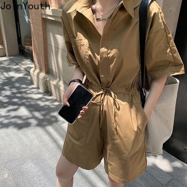 joinyouth rompers womens jumpsuit summer new arrival korean clothing short sleeve bodysuit lace up casual playsuit streetwear t200704, Black;white
joinyouth rompers womens jumpsuit summer new arrival korean clothing short sleeve bodysuit lace up casual playsuit streetwear t200704, Black;white