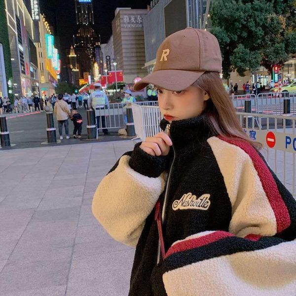 autumn and winter 2020 new style imitation lamb plush coat women's korean loose thickened stand collar cotton, Black
autumn and winter 2020 new style imitation lamb plush coat women's korean loose thickened stand collar cotton, Black