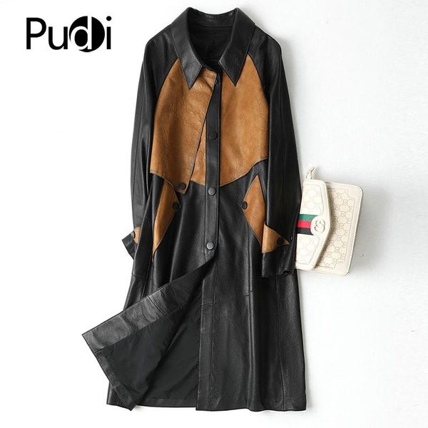 aorice women genuine leather jacket girl female real sheepskin long coat trench overcoats a20005, Black
aorice women genuine leather jacket girl female real sheepskin long coat trench overcoats a20005, Black