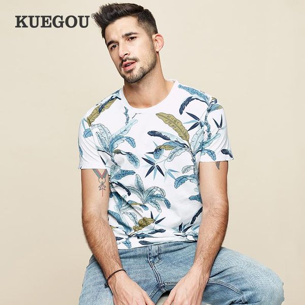 kuegou 100% cotton men's t shirt short sleeve round collar fashion t-shirt summer printed men tshirts size ht-8642, White;black
kuegou 100% cotton men's t shirt short sleeve round collar fashion t-shirt summer printed men tshirts size ht-8642, White;black