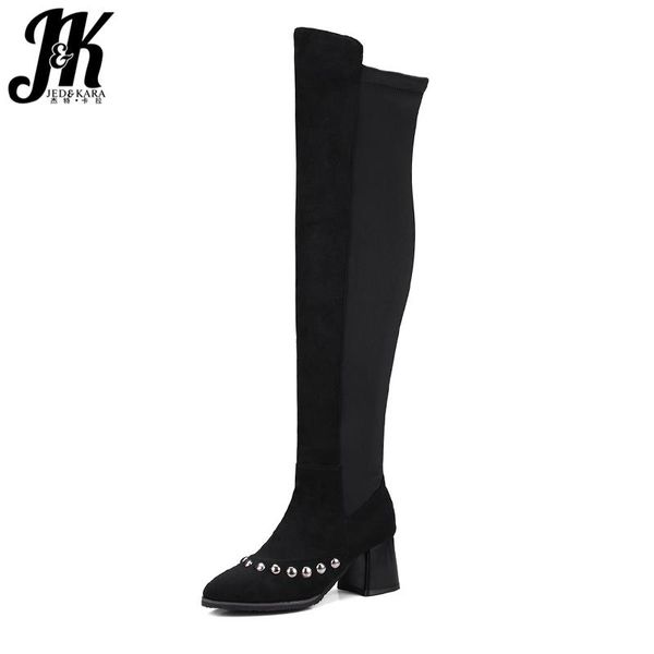 boots jk winter over the knee women high heels pointed toe rivet footwear plush ladies fashion shoes autumn, Black
boots jk winter over the knee women high heels pointed toe rivet footwear plush ladies fashion shoes autumn, Black
