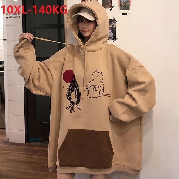 autumn winter women sweatshirt fleece korea style ins hoodies hooded print cartoon plus size 10xl 8xl 9xl loose sweatshirt coat t200904, Black
autumn winter women sweatshirt fleece korea style ins hoodies hooded print cartoon plus size 10xl 8xl 9xl loose sweatshirt coat t200904, Black