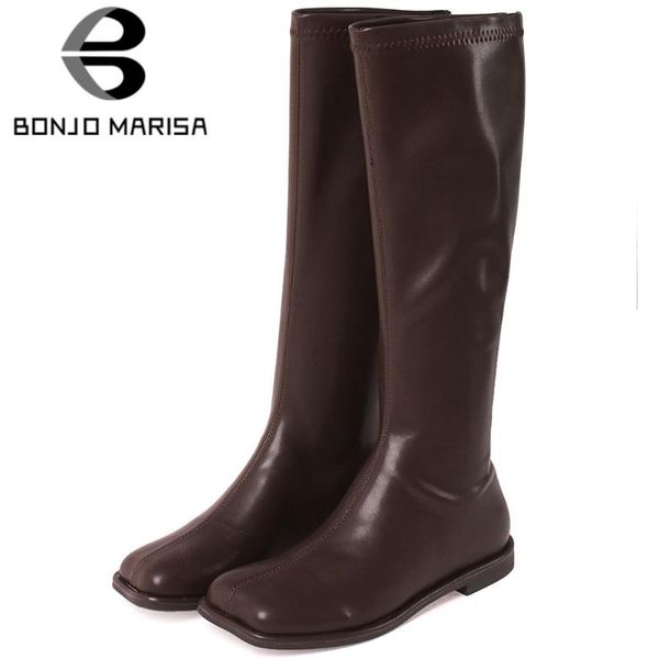 bonjomarisa new classic design brand square toe chic winter shoes boots women genuine leather cosy for walk riding boot female, Black
bonjomarisa new classic design brand square toe chic winter shoes boots women genuine leather cosy for walk riding boot female, Black