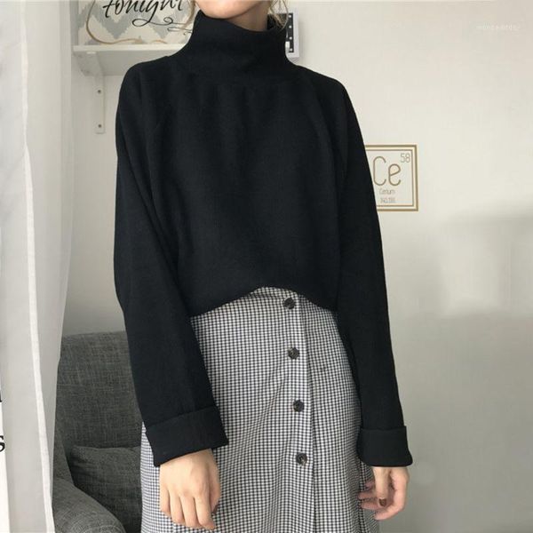 autumn winter casual loose turtleneck knitted jumper women long batwing sleeve crocheted high collar bottoming pullover sweater1, White;black
autumn winter casual loose turtleneck knitted jumper women long batwing sleeve crocheted high collar bottoming pullover sweater1, White;black