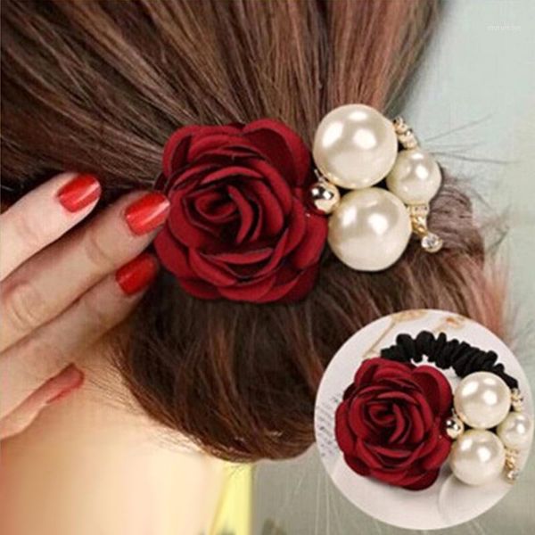 misananryne fashion women rose elastic hairbands big flower rhinestones imitation pearls flower hair rope charm hair accessories1, Golden;silver
misananryne fashion women rose elastic hairbands big flower rhinestones imitation pearls flower hair rope charm hair accessories1, Golden;silver