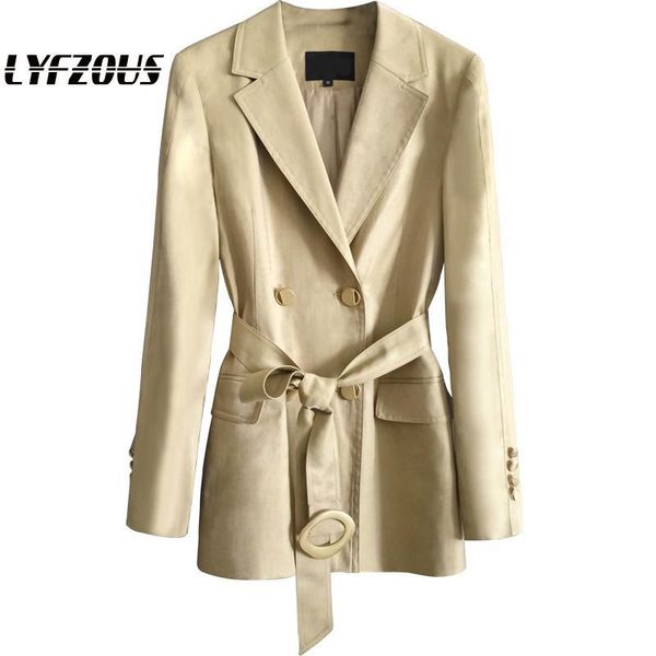 autumn brand trench coat for women outwear office work waterproof female suit clooar business elegant coat with belt, Tan;black
autumn brand trench coat for women outwear office work waterproof female suit clooar business elegant coat with belt, Tan;black