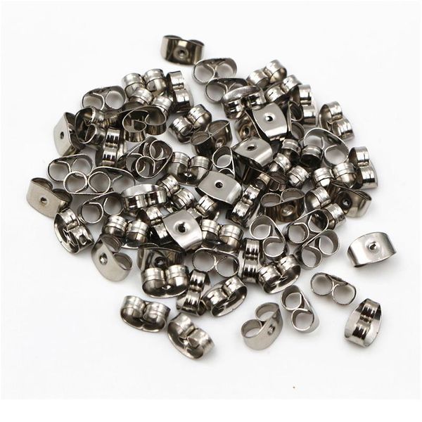 100pcs/lot stainless steel gold plated earring back plug earring settings base ear studs back ser w jlloei, White
100pcs/lot stainless steel gold plated earring back plug earring settings base ear studs back ser w jlloei, White
