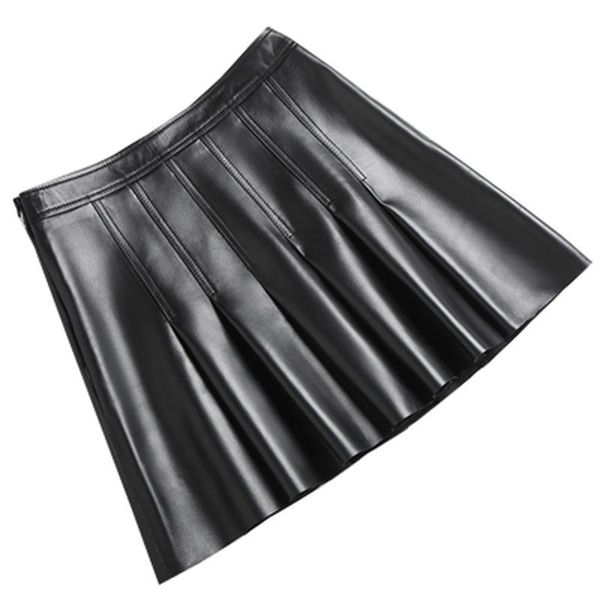 skirts 2021 high waist pleated women genuine leather real natural skeepskin mini skirt female black green blue ladies
skirts 2021 high waist pleated women genuine leather real natural skeepskin mini skirt female black green blue ladies