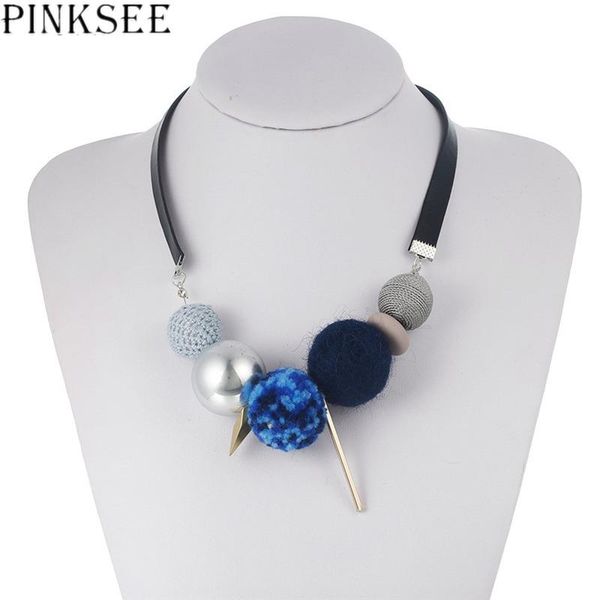 pinksee blue black color hairball imitation pearls choker necklace trendy alloy neck jewelry wedding party dress decoration, Golden;silver
pinksee blue black color hairball imitation pearls choker necklace trendy alloy neck jewelry wedding party dress decoration, Golden;silver