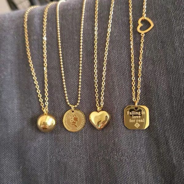 colorfast titanium steel color preserving gold coin coin necklace female solid double love clavicle chain ins long pendant sweater chain, Silver
colorfast titanium steel color preserving gold coin coin necklace female solid double love clavicle chain ins long pendant sweater chain, Silver