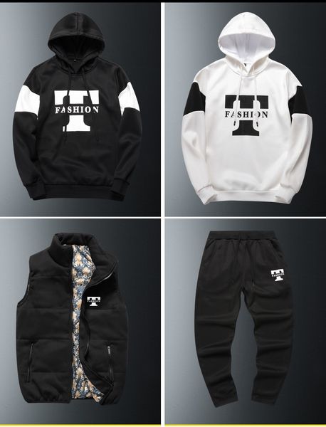 winter thick warm tracksuit for men printed mens set vest 3 pieces set hoodies+vest+pants casual mens track suit clothing coat 201204, Gray
winter thick warm tracksuit for men printed mens set vest 3 pieces set hoodies+vest+pants casual mens track suit clothing coat 201204, Gray