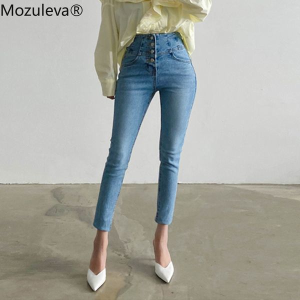 mozuleva autumn vintage single-breasted women denim jeans high waist stretch pants capris female streetwear jeans pants 201105, Blue
mozuleva autumn vintage single-breasted women denim jeans high waist stretch pants capris female streetwear jeans pants 201105, Blue