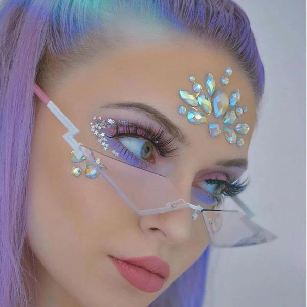 aoze2020 fashion cool single eye of thin cat style rivets sunglasses without female rim design brand sunglasses women inspopular, White;black
aoze2020 fashion cool single eye of thin cat style rivets sunglasses without female rim design brand sunglasses women inspopular, White;black