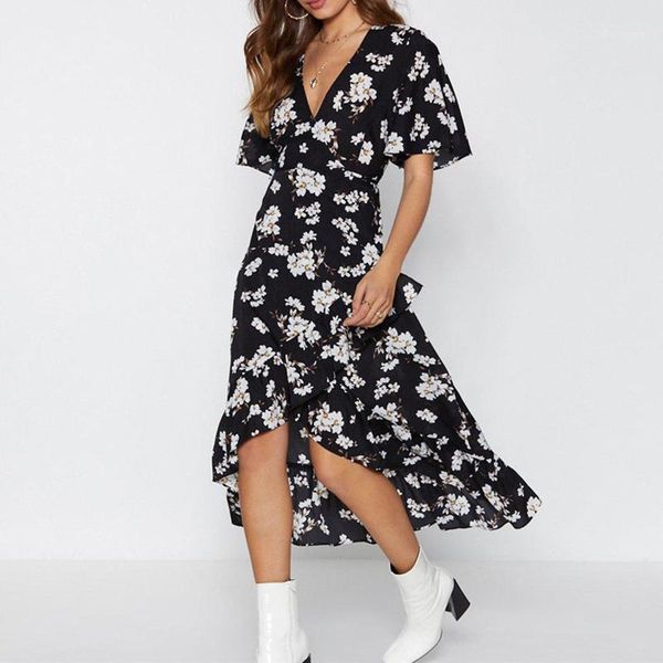 2020 women long dress floral casual ruffles ladies dresses deep v neck short sleeve party dress leisure beach sundress1, Black;gray
2020 women long dress floral casual ruffles ladies dresses deep v neck short sleeve party dress leisure beach sundress1, Black;gray