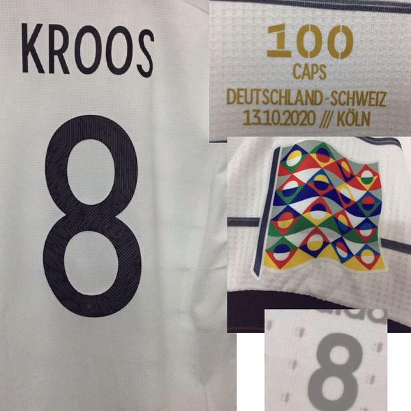 2020 match worn player issue kroos 100 caps game memory maillot with match details soccer shirt american college football, Black
2020 match worn player issue kroos 100 caps game memory maillot with match details soccer shirt american college football, Black