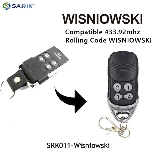 remote controlers wisniowski garage door control 433.92 mhz rolling code key chain gate
remote controlers wisniowski garage door control 433.92 mhz rolling code key chain gate